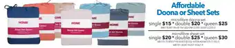 Cheap as Chips My Home Affordable Doona Set Single offer