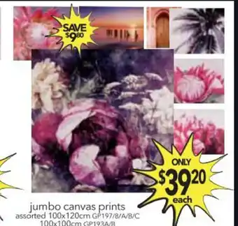 Jumbo Canvas Prints