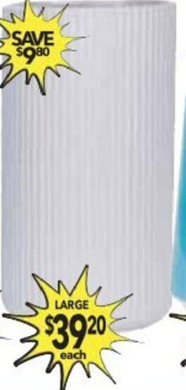 Cheap as Chips H&G Ceramic Vases Large offer