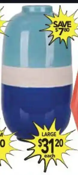 Cheap as Chips H&G Ceramic Vases Large offer