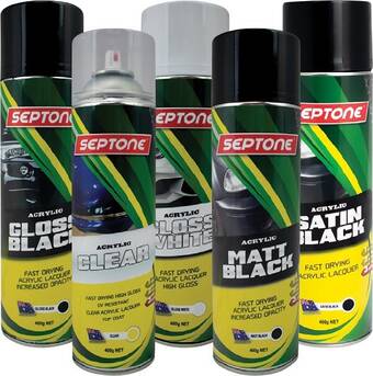 SuperCheap Auto Septone 400g acrylic spray paint offer