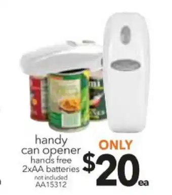 Cheap as Chips Handy Can Opener Hands Free offer