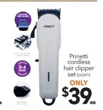 Cheap as Chips Prinetti Cordless Hair Clipper Set offer