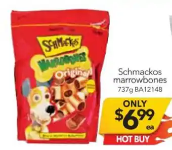 Cheap as Chips Schmackos Marrowbones 737g offer