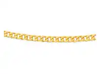 Shiels 9ct Yellow Gold Flat Bevelled Curb 55cm Chain 120gauge offer