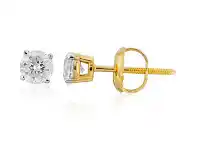 Shiels 14ct Yellow Gold 1/2 Carat Diamond Stud Earrings offer