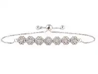 Shiels Silver 1/2 Carat Diamond Bracelet offer