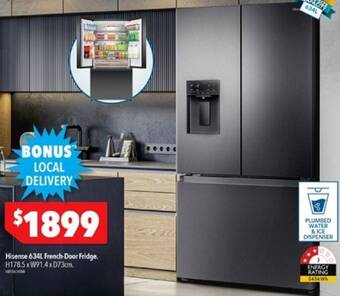 Harvey Norman Hisense 634L French-Door Fridge offer