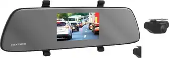 Parkmate 5” clip on rear view mirror with reverse camera monitor & full hd dual recording dash cam