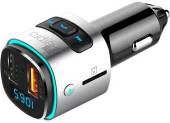 Autopro Aerpro in car bluetooth hands free fm transmitter kit with usb fast charge offer