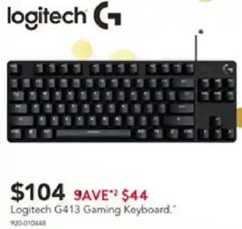 Harvey Norman Logitech G413 Gaming Keyboard offer