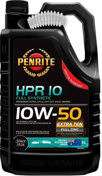 Penrite hpr 10 10w50 5l