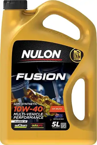 Autopro Nulon fusion 10w40 5l offer