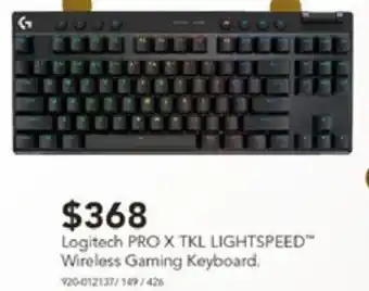 Harvey Norman Logitech PRO X TKL LIGHTSPEED Wireless Gaming Keyboard offer