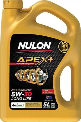 Autopro Nulon apex+ 5w30 5l offer