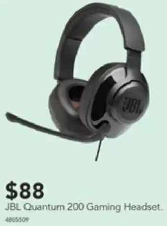 Harvey Norman JBL Quantum 200 Gaming Headset offer