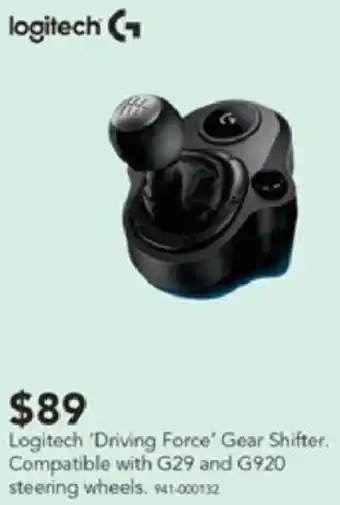 Harvey Norman Logitech 'Driving Force' Gear Shifter offer
