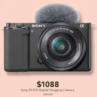 Harvey Norman Sony ZV-E10 Digital Vlogging Camera offer