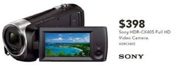 Harvey Norman Sony HDR-CX405 Full HD Video Camera offer