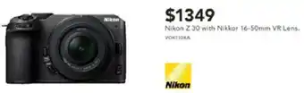 Harvey Norman Nikon Z 30 with Nikkor 16-50mm VR Lens offer