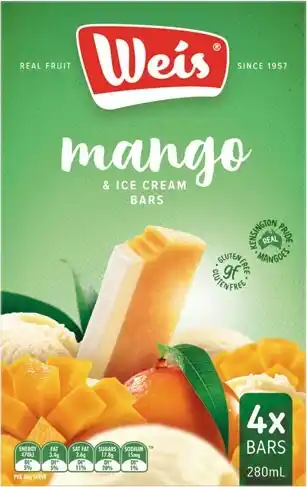 IGA Weis ice cream bar 4-6 pack selected varieties offer