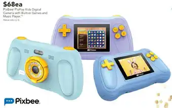 Pixbee PixPlay Kids Digital Camera with Built-in Games and Music Player