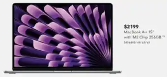 Harvey Norman MacBook Air 15" with M2 Chip 256GB offer