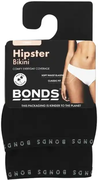 Coles Bonds women's hipster bikini brief 2 pack offer