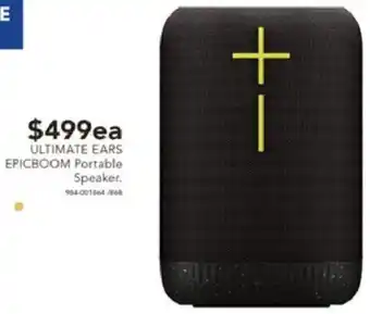 Harvey Norman ULTIMATE EARS EPICBOOM Portable Speaker offer