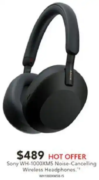 Harvey Norman Sony WH-1000XM5 Noise-Cancelling Wireless Headphones offer