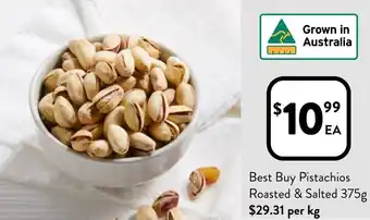 Best Buy Pistachios Roasted & Salted 375g