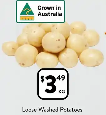 Foodworks Loose Washed Potatoes offer