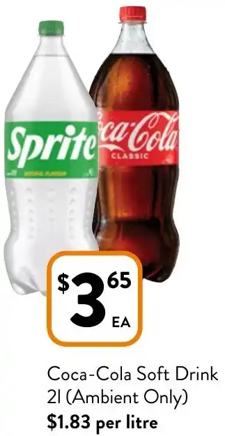 Coca-Cola Soft Drink 2l