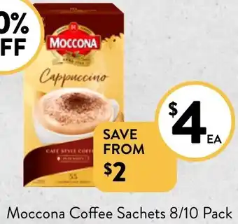 Moccona Coffee Sachets 8/10 Pack