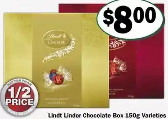 Lindt Lindor Chocolate Box 150g