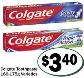 Friendly Grocer Colgate Toothpaste 160-175g offer