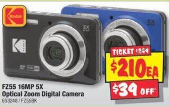 JB Hi-Fi FZ55 16MP 5X Optical Zoom Digital Camera offer