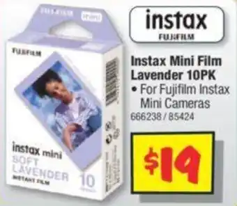 JB Hi-Fi Instax Mini Film Lavender 10PK offer