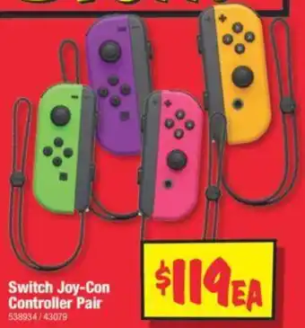 JB Hi-Fi Switch Joy-Con Controller Pair offer
