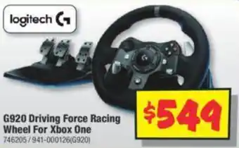 JB Hi-Fi G920 Driving Force Racing Wheel For Xbox One offer