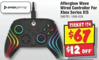 JB Hi-Fi Afterglow Wave Wired Controller For Xbox Series XIS offer