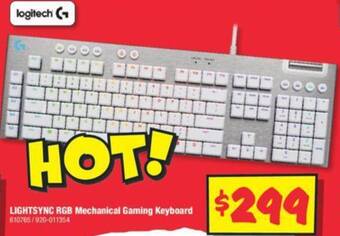 JB Hi-Fi LIGHTSYNC RGB Mechanical Gaming Keyboard offer
