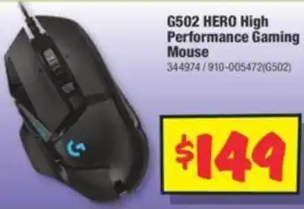 JB Hi-Fi G502 HERO High Performance Gaming Mouse offer