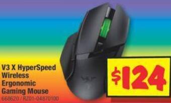 JB Hi-Fi V3 X HyperSpeed Wireless Ergonomic Gaming Mouse offer