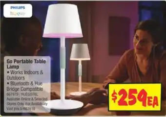 JB Hi-Fi Go Portable Table Lamp offer