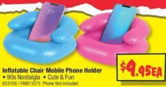 JB Hi-Fi Inflatable Chair Mobile Phone Holder offer