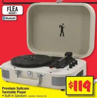 Premium Suitcase Turntable Player