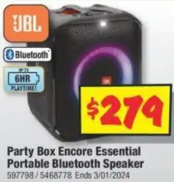Party Box Encore Essential Portable Bluetooth Speaker