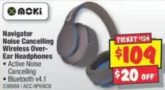 JB Hi-Fi Navigator Noise Cancelling Wireless Over-Ear Headphones offer