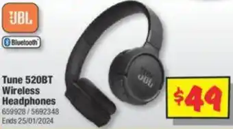 JB Hi-Fi Tune 520BT Wireless Headphones offer
